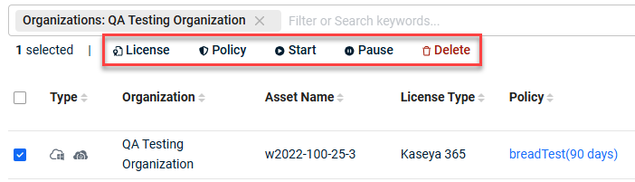 screenshot of the dashboard actions buttons screenshot of the dashboard actions buttons