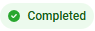 Screenshot of the completed status Screenshot of the completed status